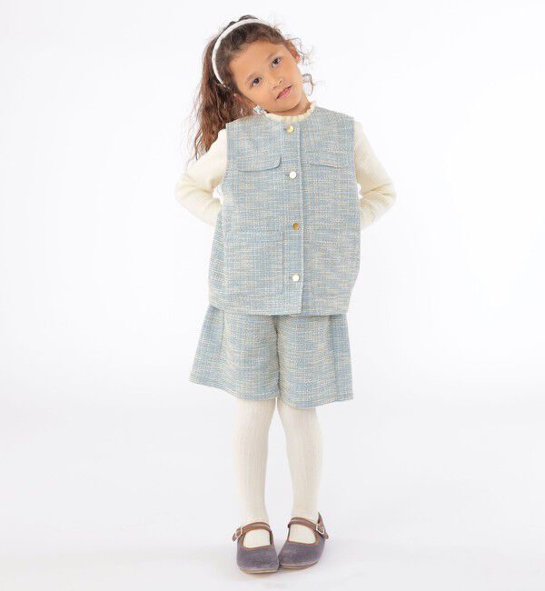 SHIPS KIDS「SHIPS KIDS:100～130cm / ツイード キュロット」|キュロット|