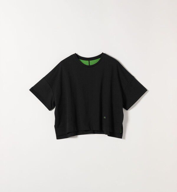SHIPS any「SHIPS any:〈手洗い可能〉リバークロス ハーフ スリーブ ワイド TEE」|Tシャツ・カットソー|