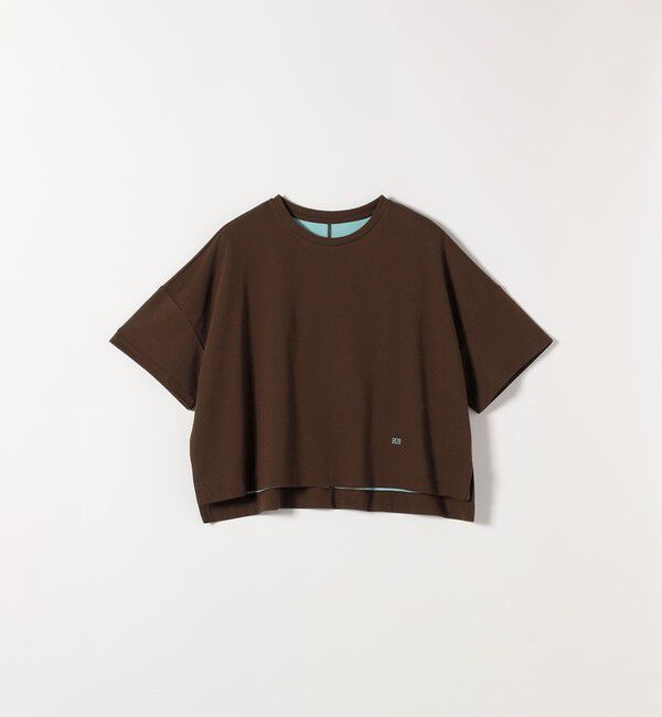 SHIPS any「SHIPS any:〈手洗い可能〉リバークロス ハーフ スリーブ ワイド TEE」|Tシャツ・カットソー|