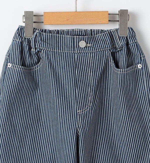 SHIPS KIDS「SHIPS KIDS:100～130cm /ヒッコリー デニム パンツ」|デニム|