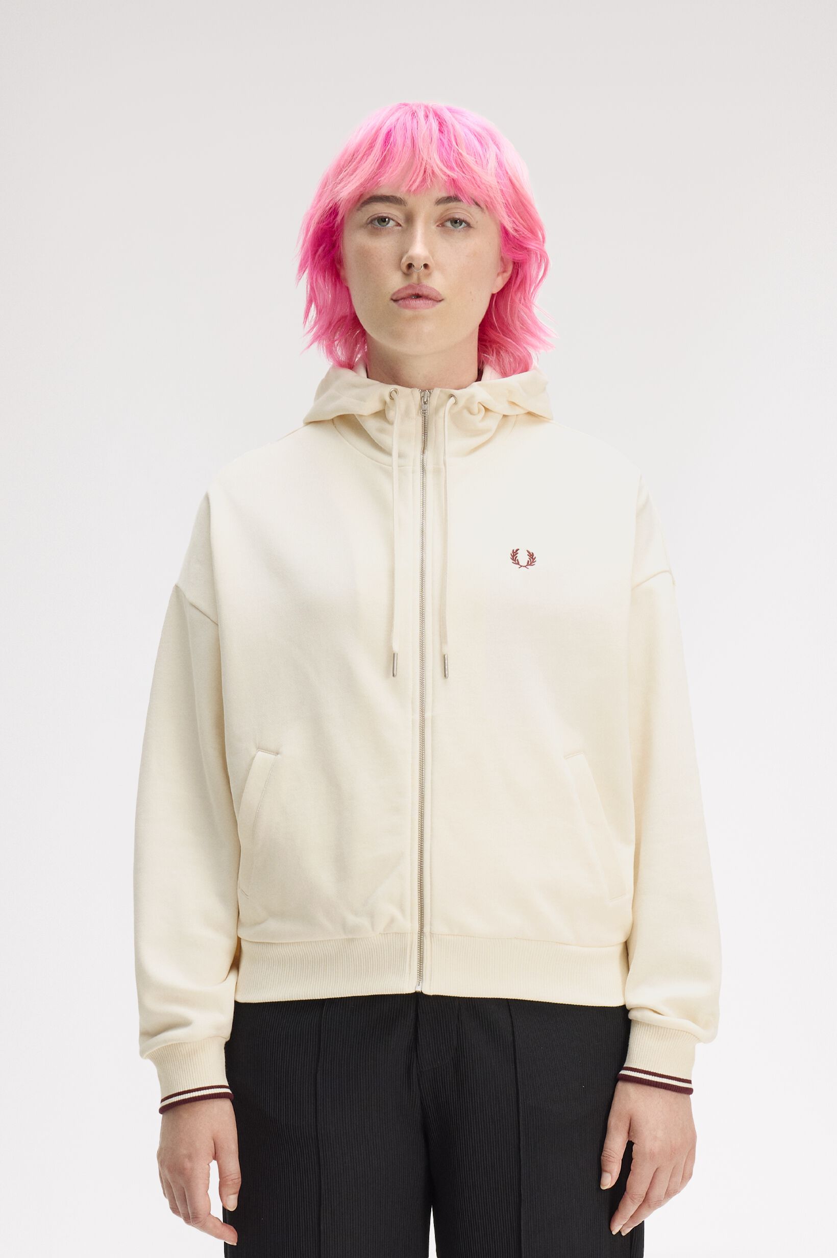 FRED PERRY 「FRED PERRY／Tipped Hooded Sweatshirt／ティップラインフードスウェットシャツ」|パーカー|