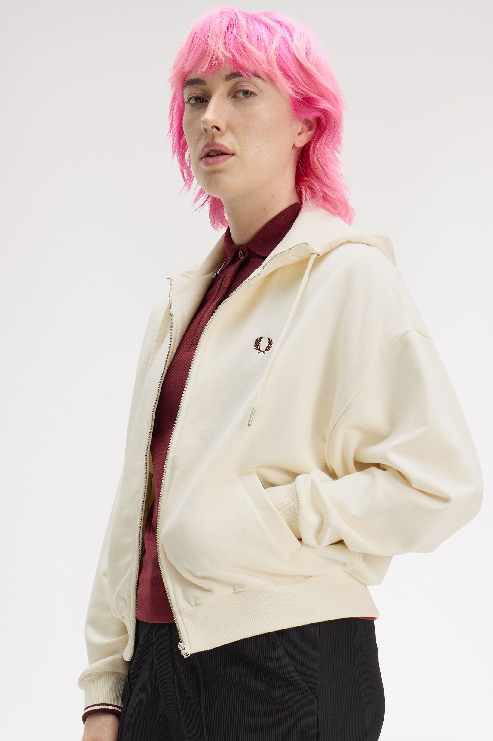 FRED PERRY 「FRED PERRY／Tipped Hooded Sweatshirt／ティップラインフードスウェットシャツ」|パーカー|