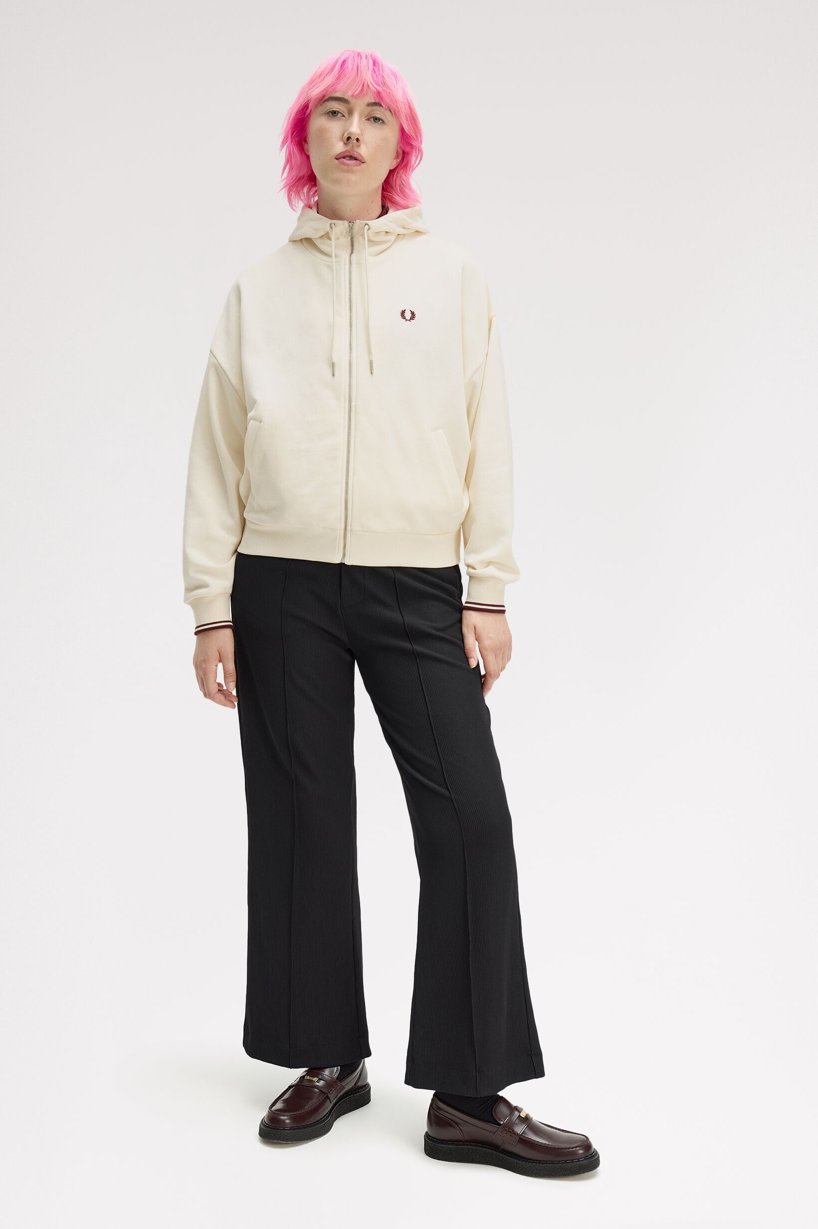 FRED PERRY 「FRED PERRY／Tipped Hooded Sweatshirt／ティップラインフードスウェットシャツ」|パーカー|