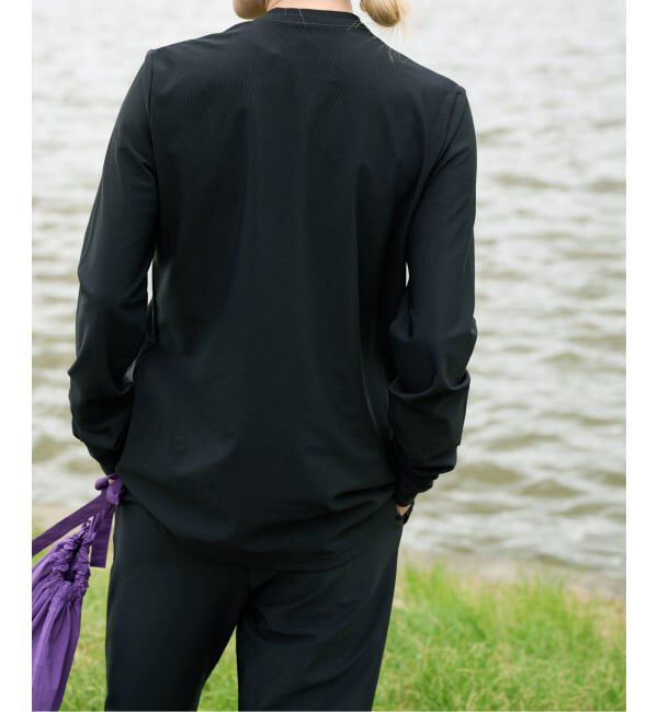 OUTDOOR PRODUCTS Usual Things「ACTIVE WEAR テレコクルーネックスナップカーディガン」|カーディガン|