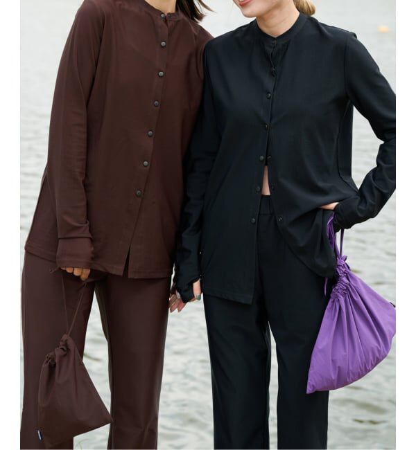 OUTDOOR PRODUCTS Usual Things「ACTIVE WEAR テレコクルーネックスナップカーディガン」|カーディガン|