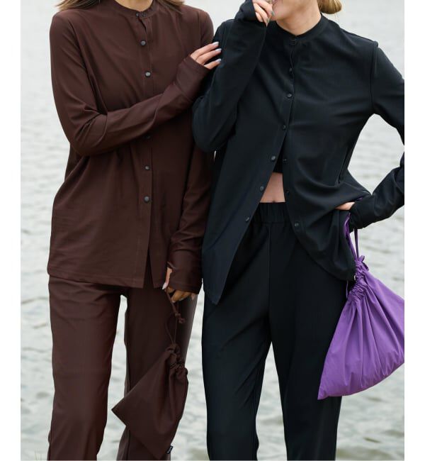 OUTDOOR PRODUCTS Usual Things「ACTIVE WEAR テレコクルーネックスナップカーディガン」|カーディガン|