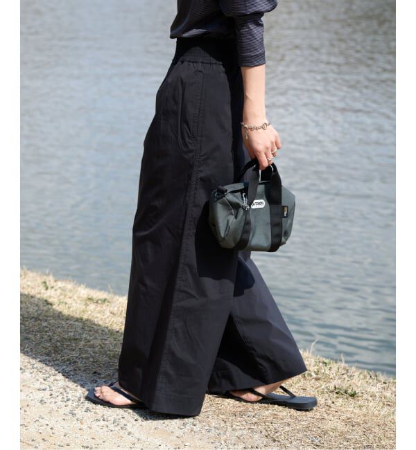 OUTDOOR PRODUCTS Usual Things「ACTIVE WEAR ナイロンライトタイプライターバンドウエストバギーパンツ」|スラックス|