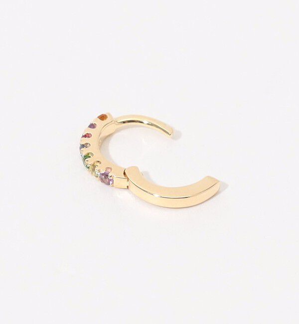 TOMORROWLAND GOODS「Otiuｍberg. Small Rainbow Huggie 片耳ピアス」|ピアス|
