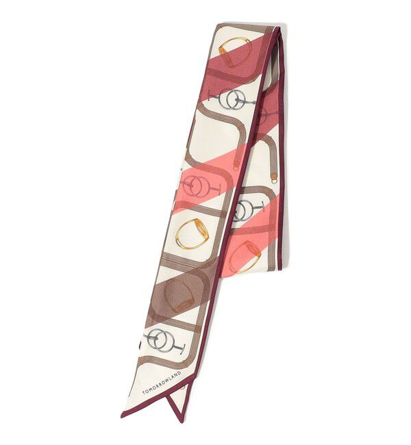 TOMORROWLAND GOODS「ATELIER TOMORROW CLASSIC シルク ツイリースカーフ」|バンダナ・スカーフ|32 ピンク系