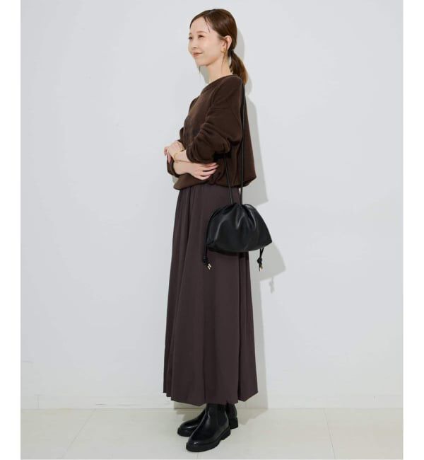 SLOBE IENA「《追加3》SLOBE 3WAY スムース巾着バッグ」|その他|