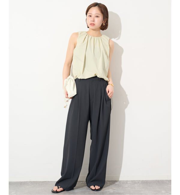 SLOBE IENA「《追加3》SLOBE 3WAY スムース巾着バッグ」|その他|