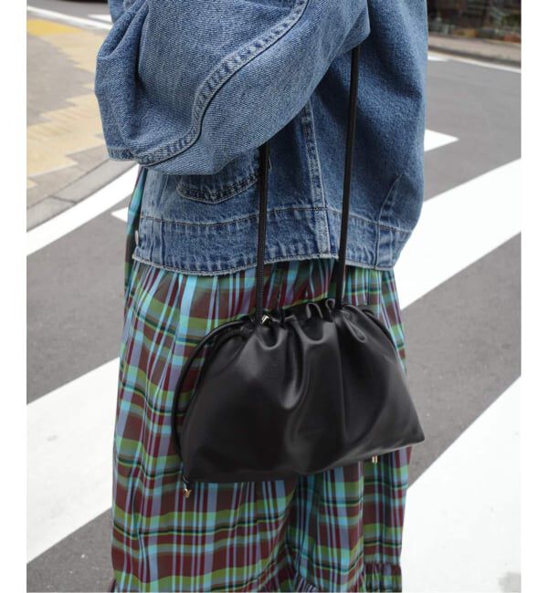 SLOBE IENA「《追加3》SLOBE 3WAY スムース巾着バッグ」|その他|