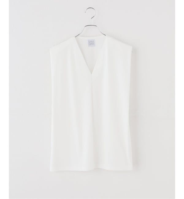 IENA「GGG/ジージージー STRUCTED SHOULDER N SLEEVE カットソー 02-01-1956」|Tシャツ・カットソー|ホワイト