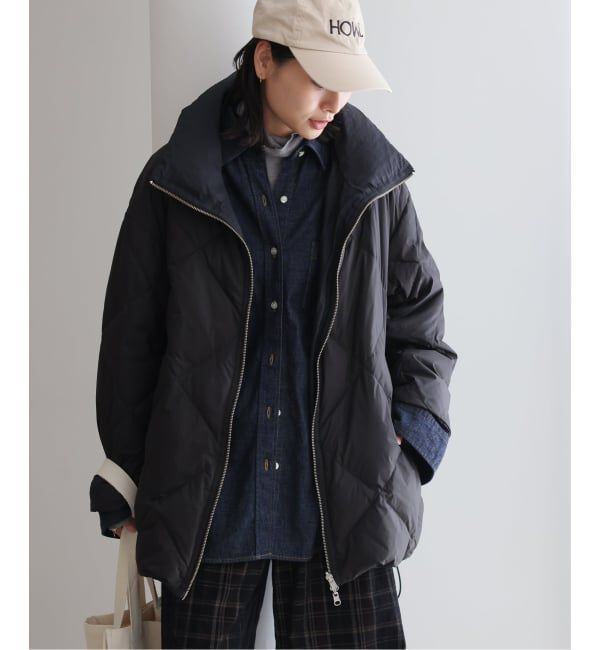 JOURNAL STANDARD「《予約》ワッシャーナイロンリバーシブルダウンAラインコート」|ダウン|ブラック