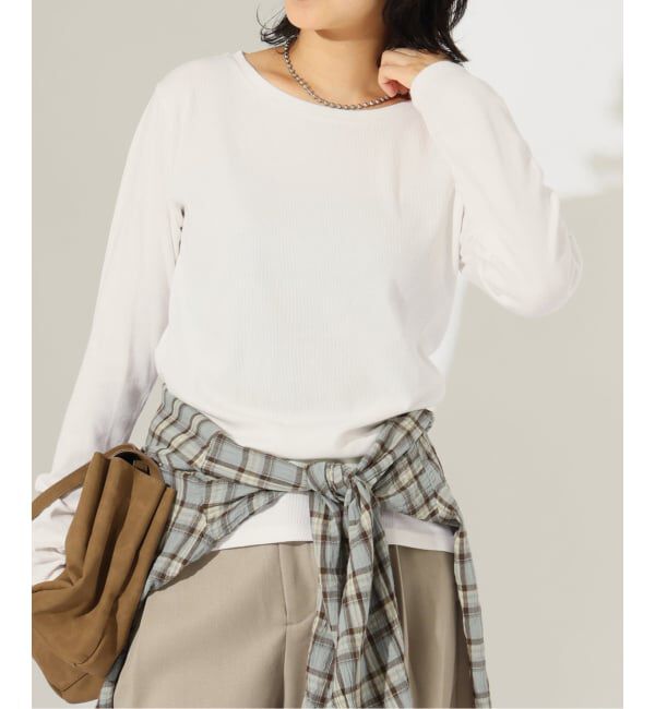 JOURNAL STANDARD「《新色あり/追加予約》ベアテレココンパクト ロングスリーブ プルオーバー」|Tシャツ・カットソー|ホワイト