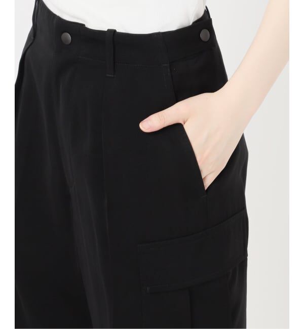 Spick and Span「《予約》スエードサテンカーゴパンツ」|カーゴ|