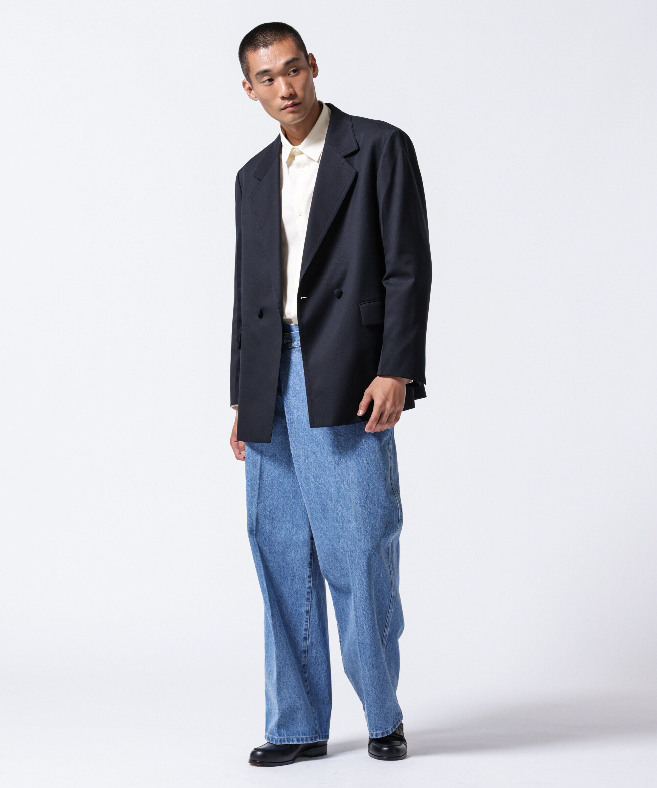 NANO universe「「ASSEMBLANC」VIST Gabardine オーバージャケット」|テーラードジャケット|
