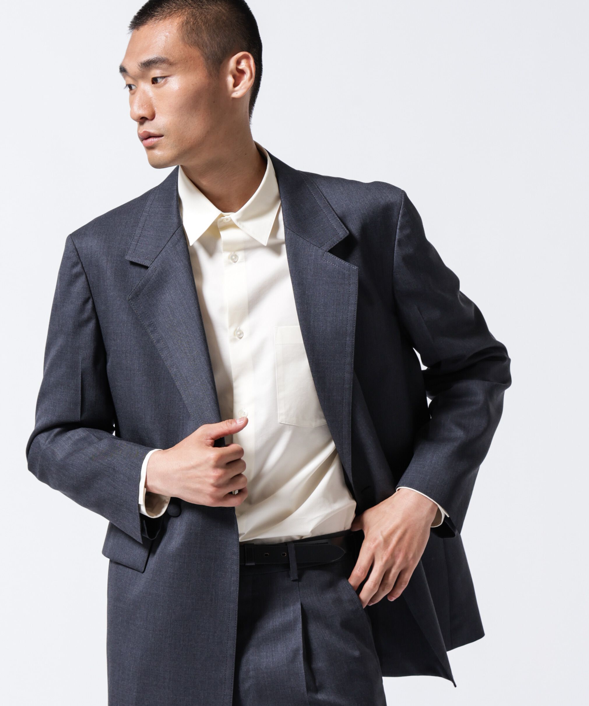NANO universe「「ASSEMBLANC」VIST Gabardine オーバージャケット」|テーラードジャケット|