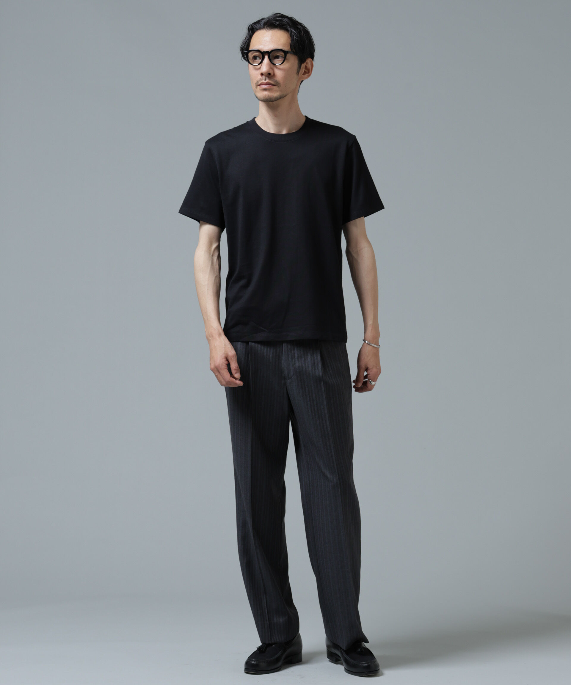 NANO universe「Anti Soaked(R) 汗染み防止 ミドルウェイト 7.1oz レギュラーシルエットTシャツ」|Tシャツ・カットソー|