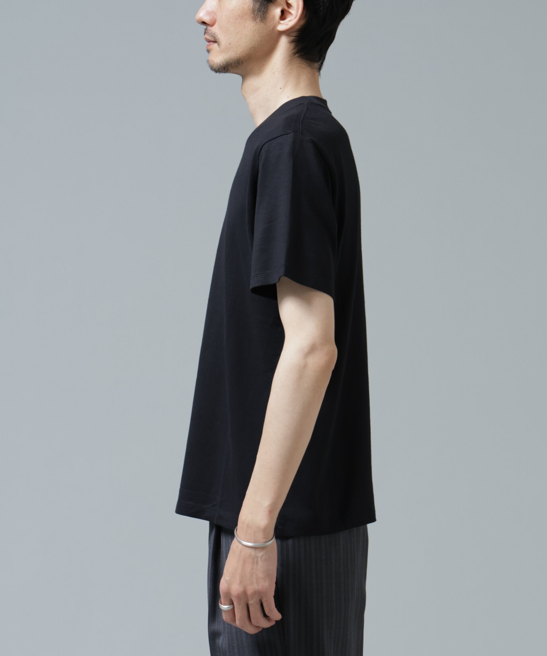 NANO universe「Anti Soaked(R) 汗染み防止 ミドルウェイト 7.1oz レギュラーシルエットTシャツ」|Tシャツ・カットソー|