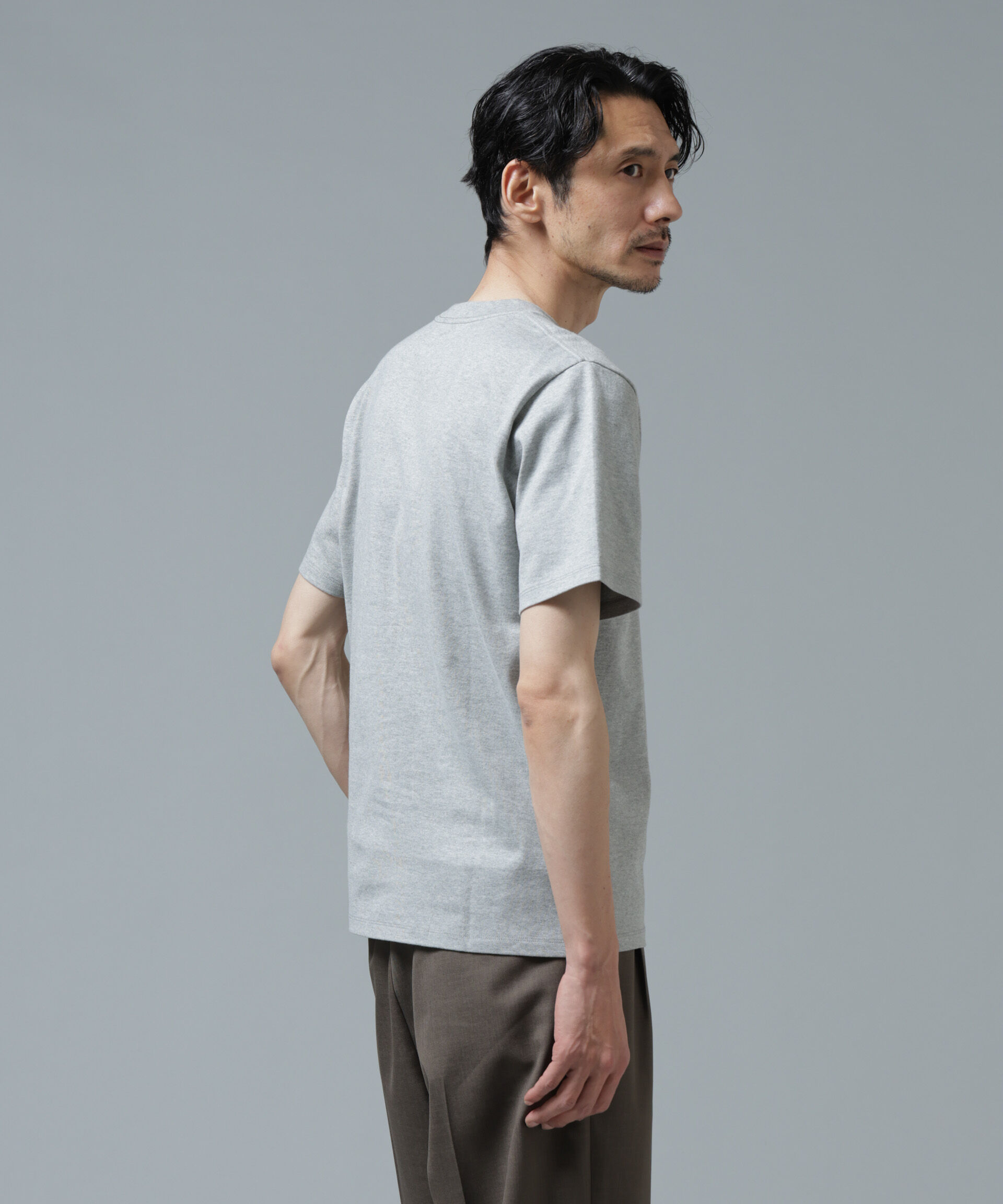 NANO universe「Anti Soaked(R) 汗染み防止 ミドルウェイト 7.1oz レギュラーシルエットTシャツ」|Tシャツ・カットソー|