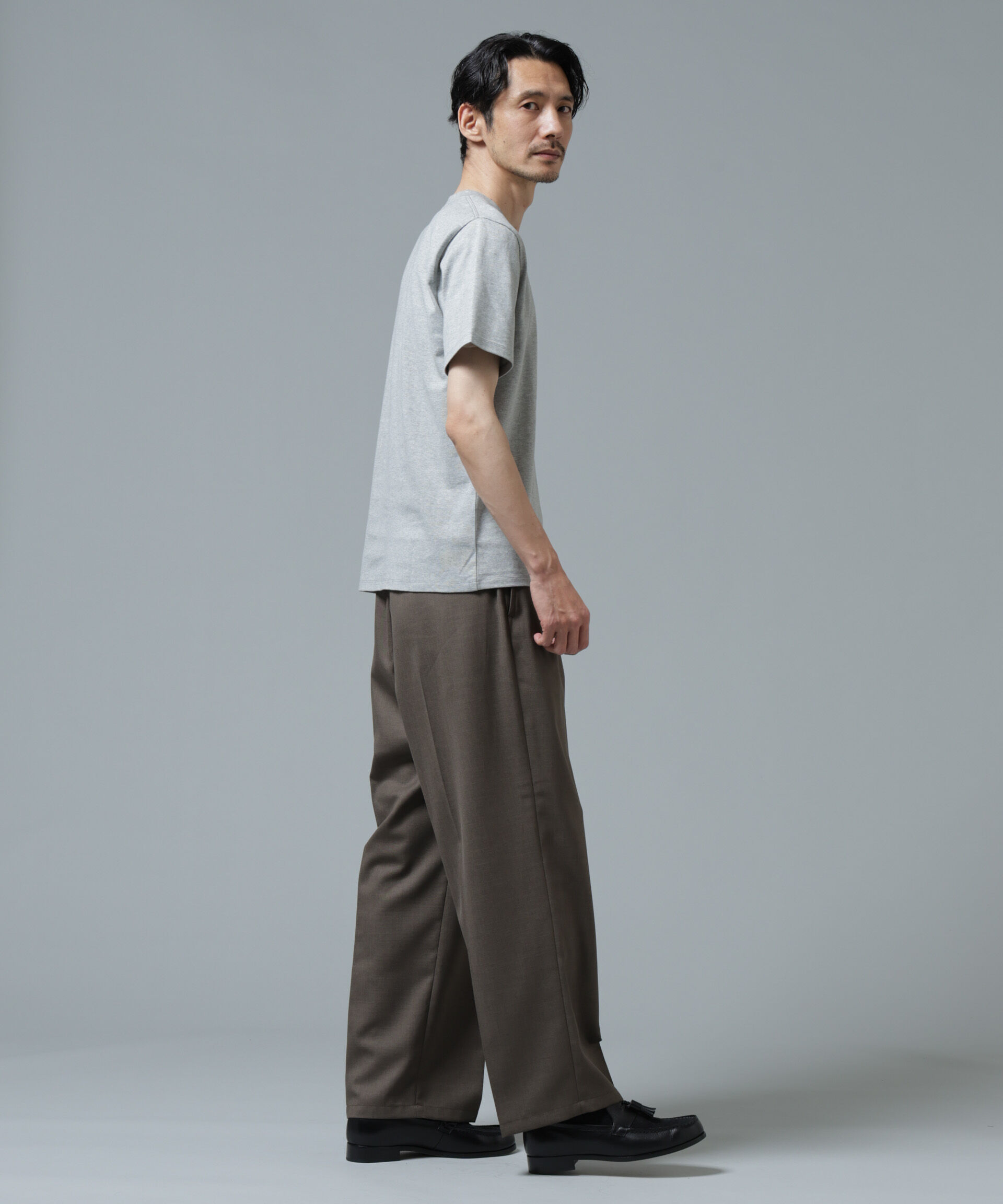 NANO universe「Anti Soaked(R) 汗染み防止 ミドルウェイト 7.1oz レギュラーシルエットTシャツ」|Tシャツ・カットソー|