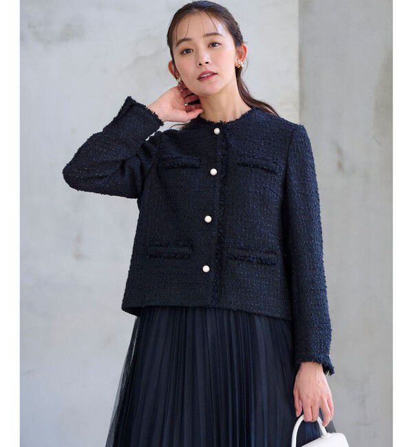 組曲「【KUMIKYOKU NAVY】ファンシーツイード 2WAYジャケット」|その他|