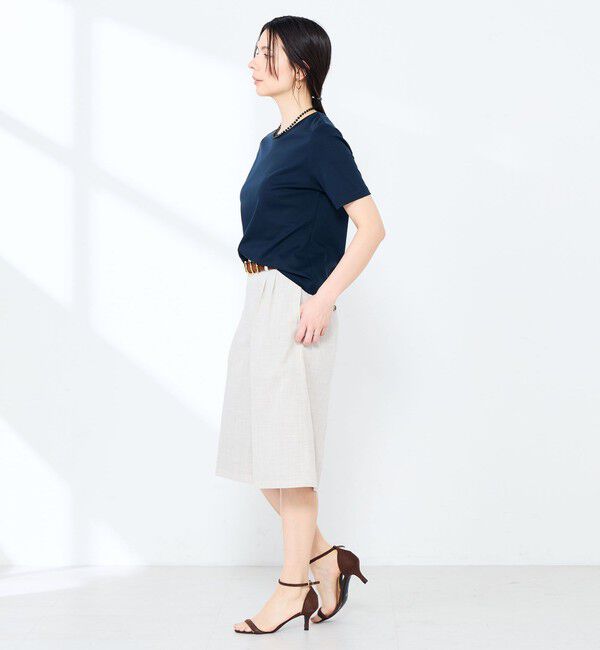 NOLLEY'S sophi「《撥水/汗染み軽減》ベイシック丈Tシャツ」|Tシャツ・カットソー|