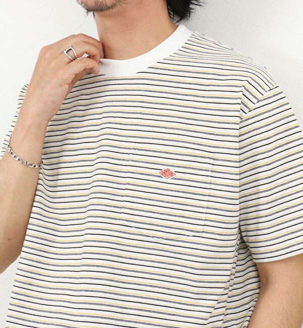 NOLLEY'S goodman「【DANTON/ダントン】POCKET T-SHIRT STRIPE 26SS（DT-C0198 TCB STRIPE）」|Tシャツ・カットソー|