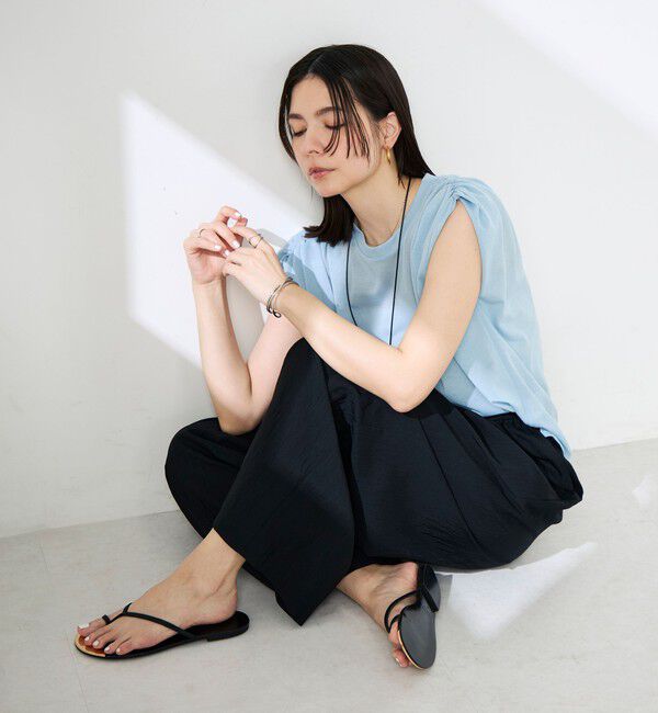 NOLLEY'S「【WEB＆一部店舗限定サイズ】ウォッシャブルソフトタイプライタータックギャザーワイドパンツ」|その他|