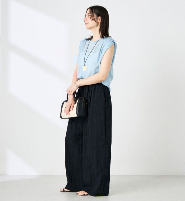NOLLEY'S「【WEB＆一部店舗限定サイズ】ウォッシャブルソフトタイプライタータックギャザーワイドパンツ」|その他|
