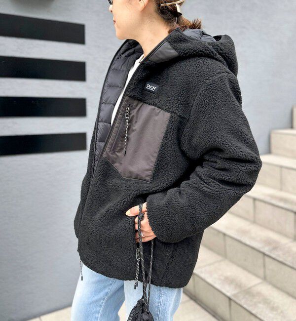 NOLLEY'S「【WEB＆一部店舗限定色アイテム】【TAION/タイオン】ボア&times;ダウンフーミドル丈ダウン(リバーシブル)」|ダウン|