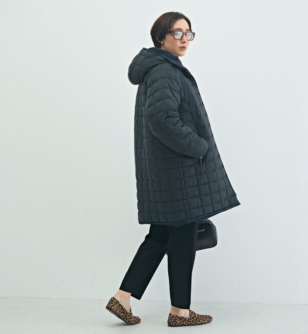 NOLLEY'S「【WEB＆一部店舗限定色アイテム】【TAION/タイオン】ボア&times;ダウンフードロング(リバーシブル)」|ダウン|