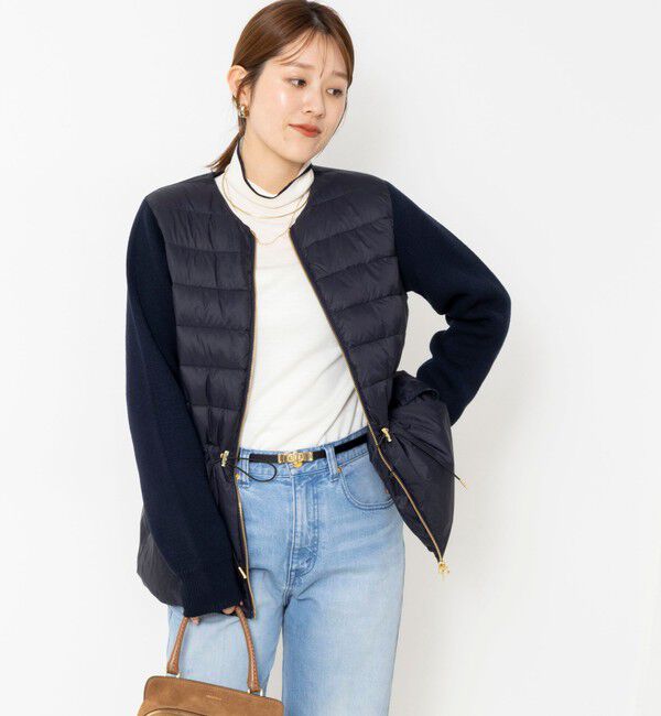 NOLLEY'S「【WEB＆一部店舗限定色アイテム】【TAION/タイオン】ニットコンビダウンジャケット」|ダウン|