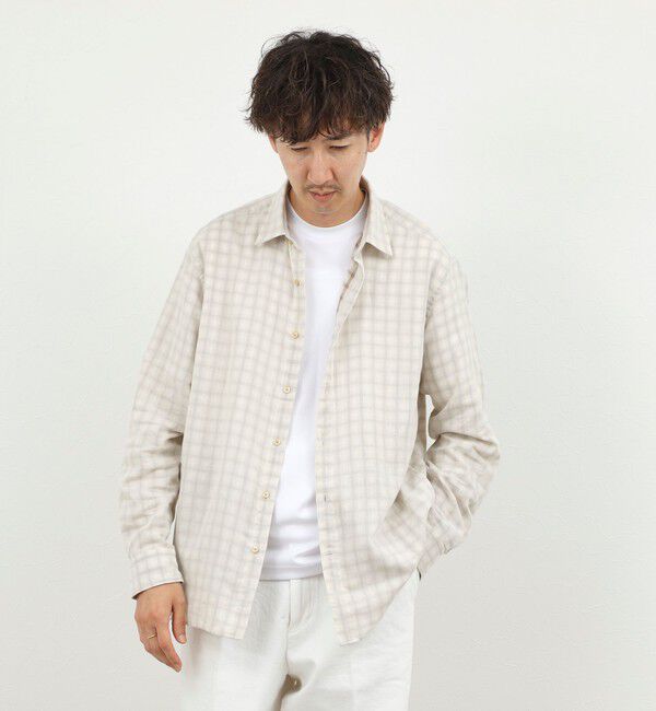 NOLLEY'S goodman「ダブルガーゼ レギュラーカラーオーバーシャツ 26AW」|シャツ・ブラウス|