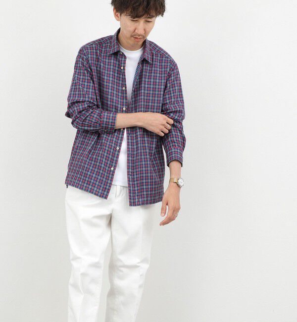 NOLLEY'S goodman「ダブルガーゼ レギュラーカラーオーバーシャツ 26AW」|シャツ・ブラウス|