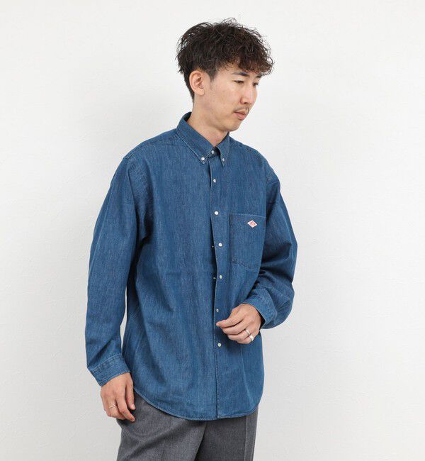 NOLLEY'S goodman「【DANTON/ダントン】DOT BUTTON B.D. SHIRT（DT-B0293 DUG）」|シャツ・ブラウス|
