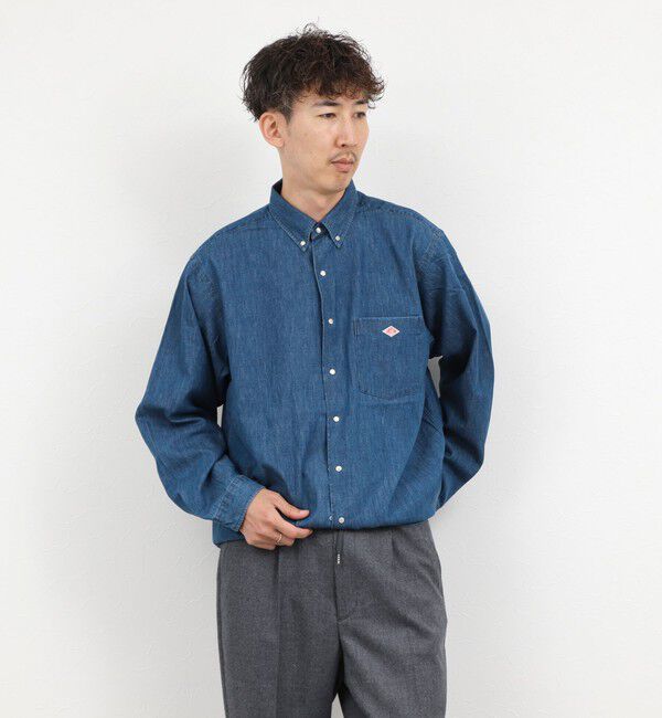NOLLEY'S goodman「【DANTON/ダントン】DOT BUTTON B.D. SHIRT（DT-B0293 DUG）」|シャツ・ブラウス|