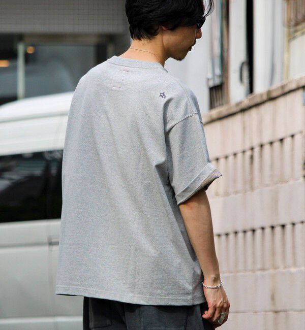 GLOSTER「【BOY刺繍】裏グラデーション ワンポイント半袖Tシャツ」|Tシャツ・カットソー|