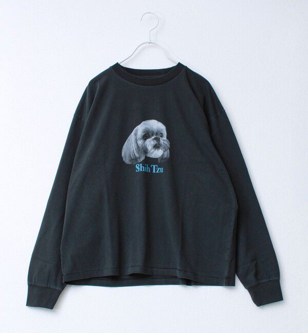 GLOSTER「【WEB限定】【人気シリーズ】【DOG&CAT】犬猫ピグメントロンT」|Tシャツ・カットソー|ブラック系その他4