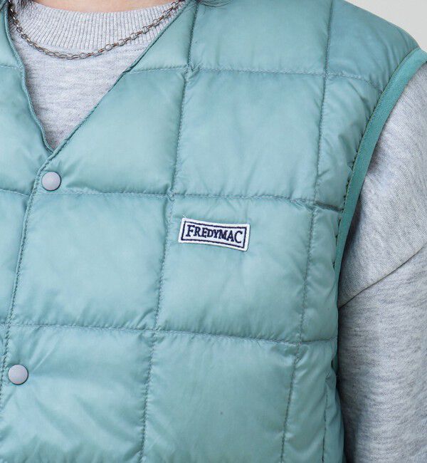 GLOSTER「【TAION/タイオン】FREDYMAC別注 Vネックインナーダウンベスト」|ダウンベスト・ベスト|