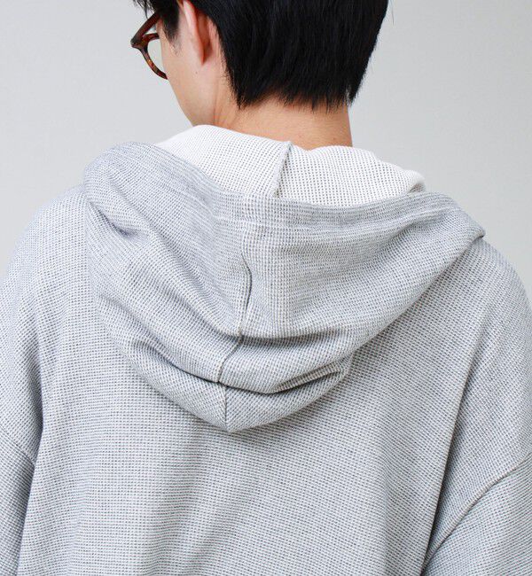 GLOSTER「【GEVACO/ゲバコ】ジップアップワッフルフーディー」|パーカー|