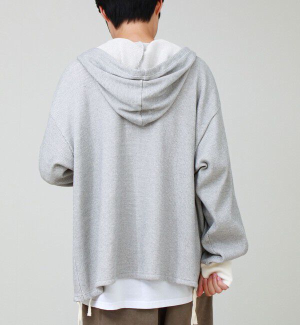 GLOSTER「【GEVACO/ゲバコ】ジップアップワッフルフーディー」|パーカー|
