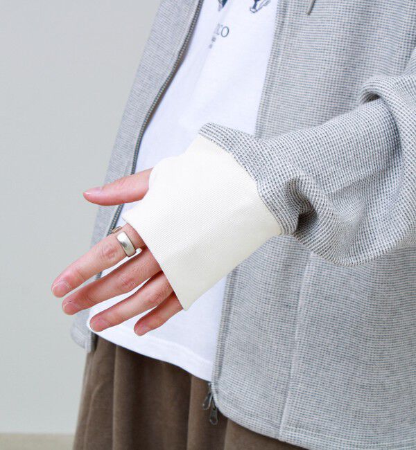 GLOSTER「【GEVACO/ゲバコ】ジップアップワッフルフーディー」|パーカー|