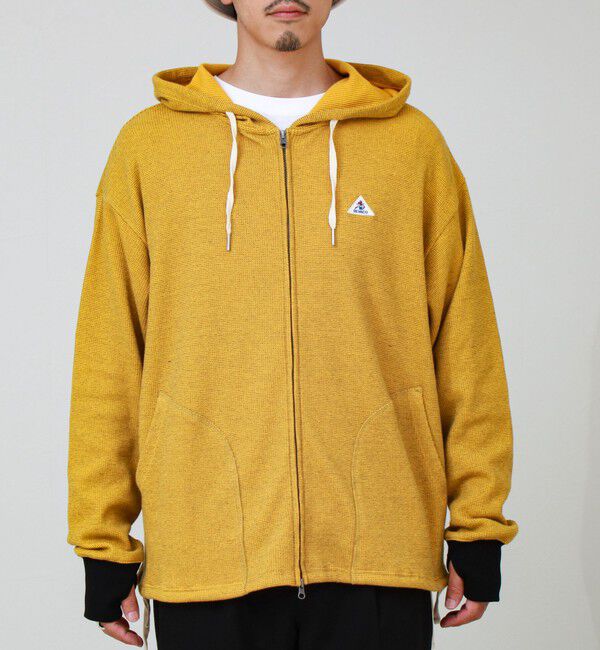 GLOSTER「【GEVACO/ゲバコ】ジップアップワッフルフーディー」|パーカー|