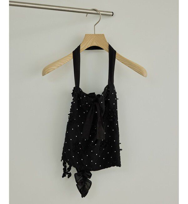 SALON adam et rope'「【crinkle crinkle crinkle】別注ドット3D刺繍フリルトートバッグ」|トートバッグ|