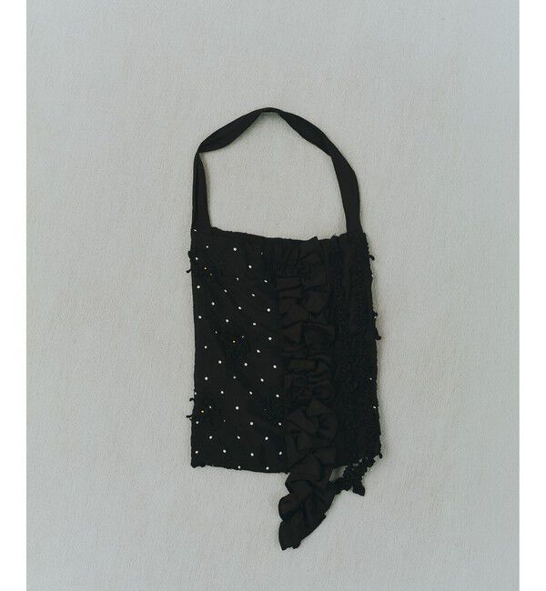 SALON adam et rope'「【crinkle crinkle crinkle】別注ドット3D刺繍フリルトートバッグ」|トートバッグ|