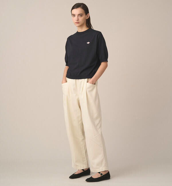 DANTON「DANTON | 半袖クルーネックニット WOMEN」|ニット・セーター|