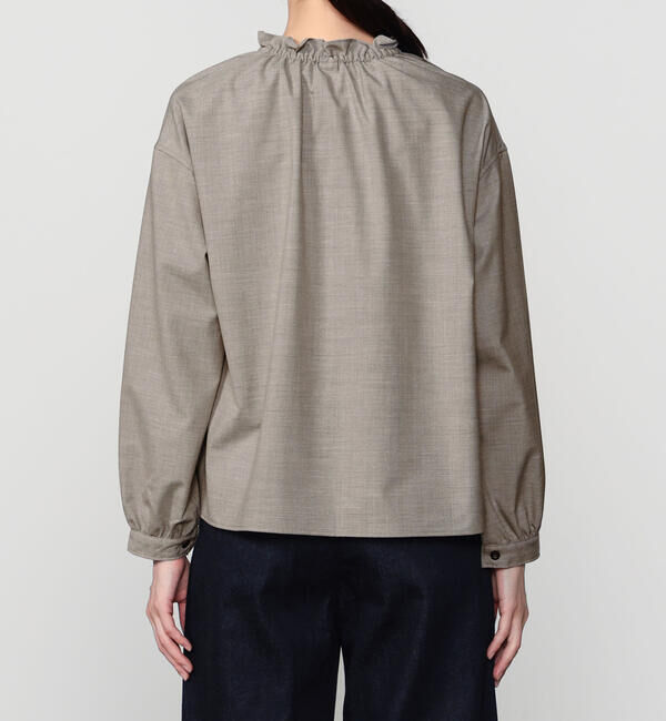 ORCIVAL「ORCIVAL | ストレッチブロード ギャザーシャツ WOMEN」|シャツ・ブラウス|