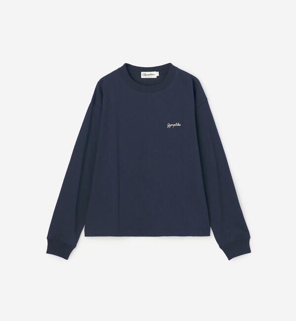 GYMPHLEX「Gymphlex | コットンジャージー クルーネック長袖Tシャツ WOMEN」|Tシャツ・カットソー|